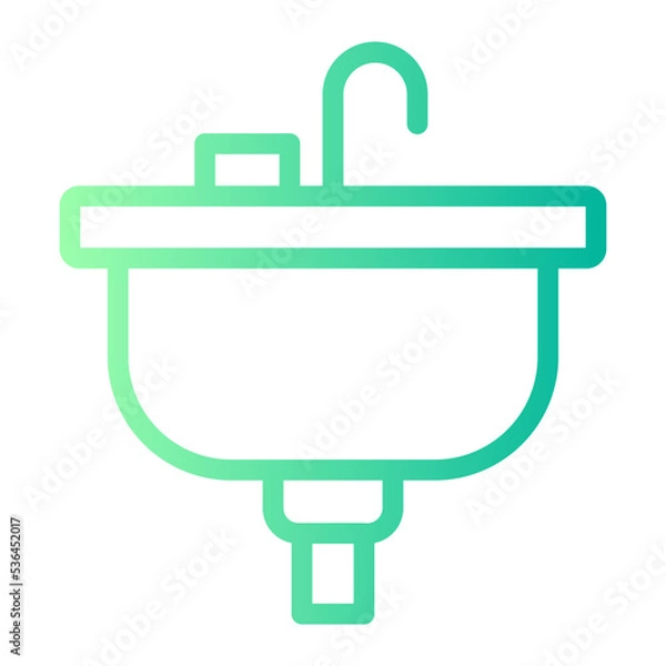 Fototapeta sink gradient icon