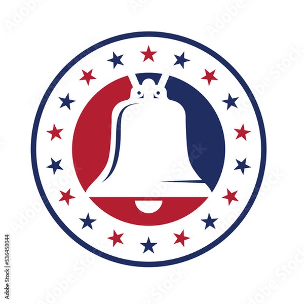 Obraz liberty bell logo vector