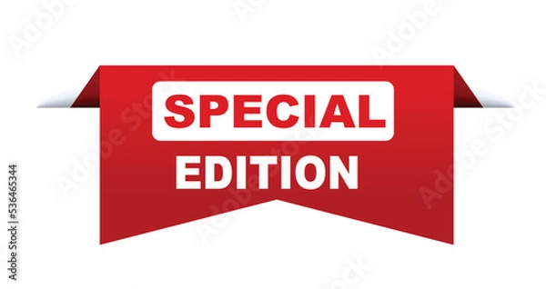 Fototapeta Special Edition vector illustration. Red vector banner Special Edition. 