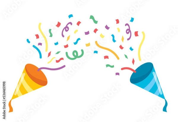 Obraz Party Icon. Confetti popper illustration