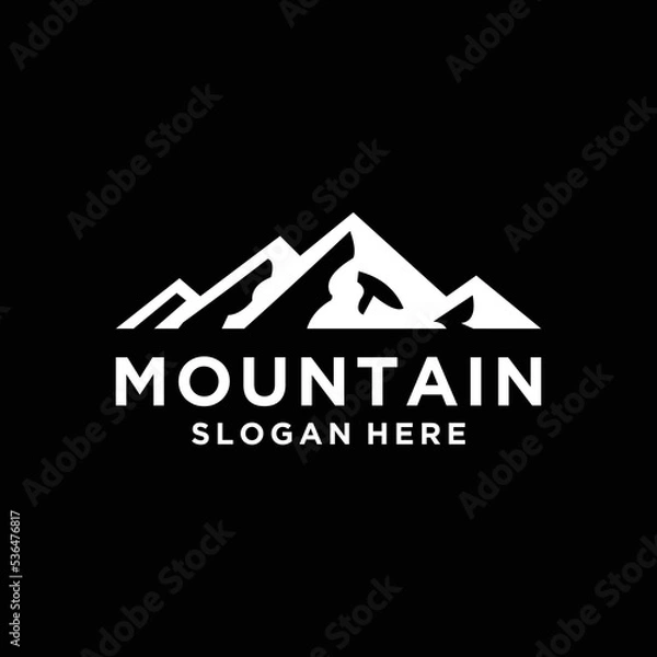 Obraz Mountain Peaks logo design template
