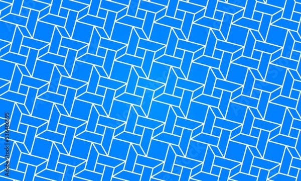 Fototapeta Vector seamless pattern. Modern stylish abstract texture. Repeating geometric tiles Stock Vector