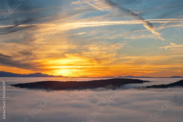 Fototapeta Mar de nubes