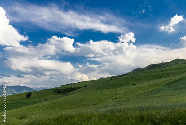 Fototapeta Panoramic view of high mountain rough, beautiful view of Caucasus mountains, Armenia