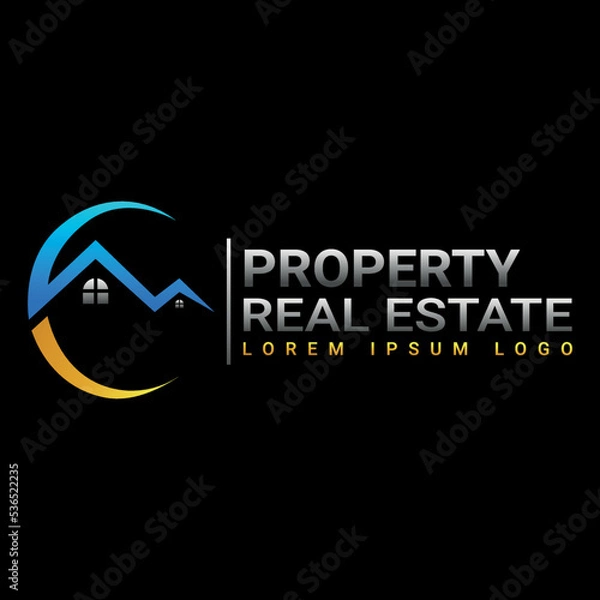 Obraz Real Estate Logo Design Template