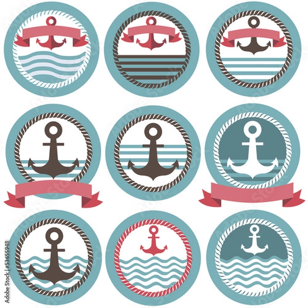 Obraz Nautical Icon Set