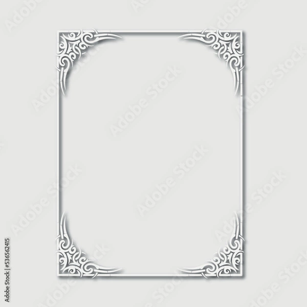 Obraz Frame, in the style of an ornament, Vector illustration eps 10, Art.