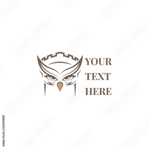 Obraz owl bird castle