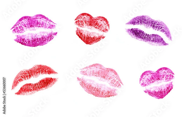 Obraz Pocałunki szminki