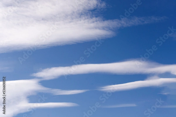Obraz blue sky with white clouds