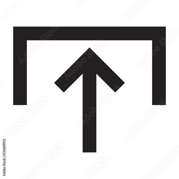 Obraz upload icon vector design template