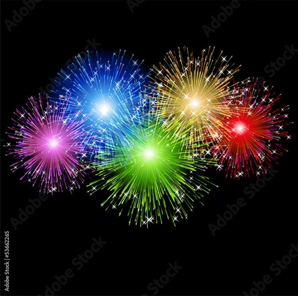 Fototapeta Color fireworks