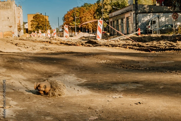 Obraz Rozkopanej ulicy