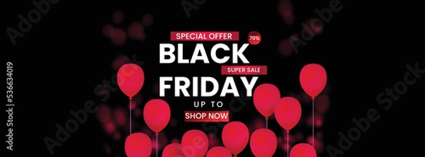 Fototapeta Modern flat black social media cover template