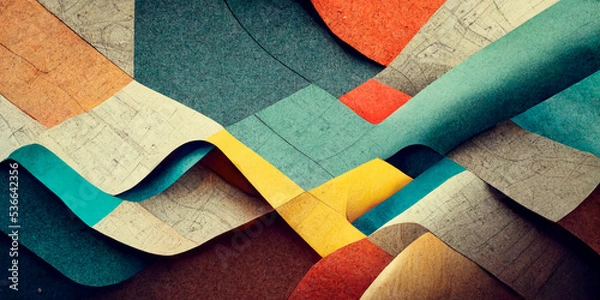 Obraz engineering map, big data, technology, ai, sharp picture, future design, back creative