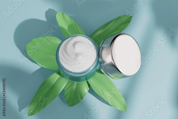 Fototapeta 3d rendering different cosmetic