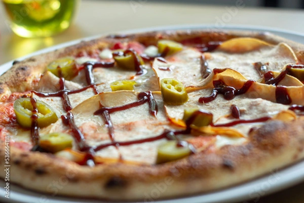 Obraz pizza on a plate