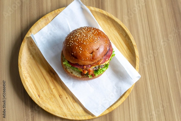 Obraz hamburger on a plate