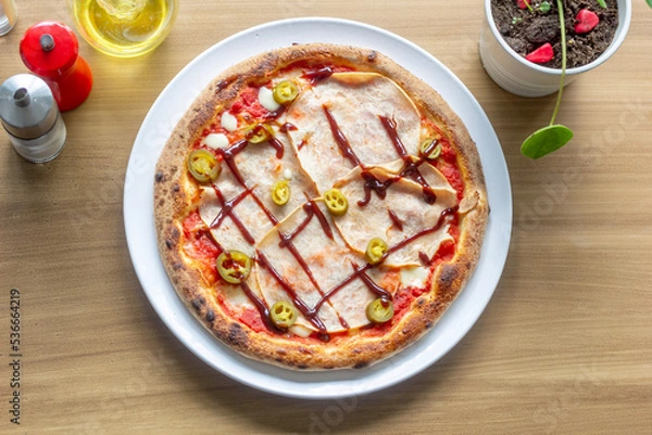 Obraz pizza with vegetables