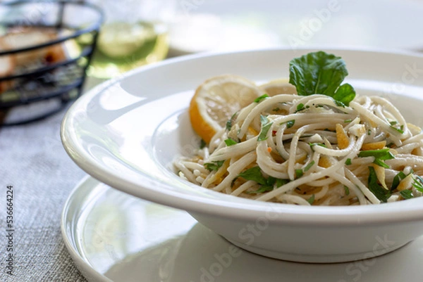 Obraz pasta with pesto