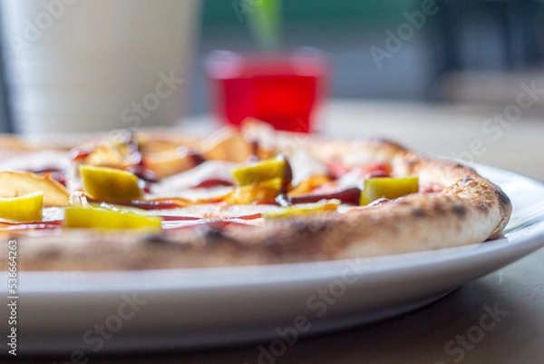 Obraz pizza on a plate