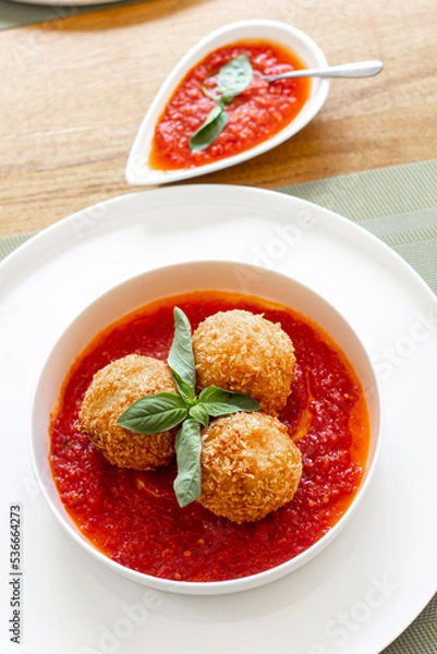 Obraz meatballs with sauce