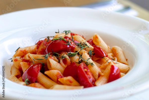 Obraz pasta with vegetables