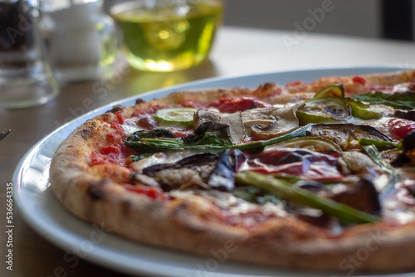 Obraz pizza with mushrooms