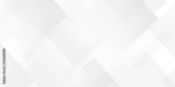 Fototapeta White paper texture and white and gray decorative web layout or poster, banner. White grey background vector design. Space design concept. 
