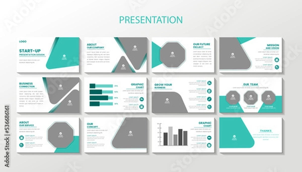 Obraz presentation report Corporate Business power point presentation template