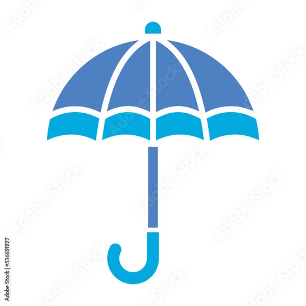 Obraz Umbrella Glyph Two Color Icon