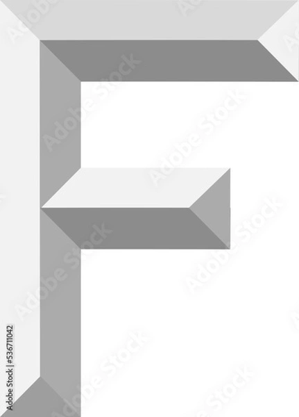 Obraz alphabet letter 3d style