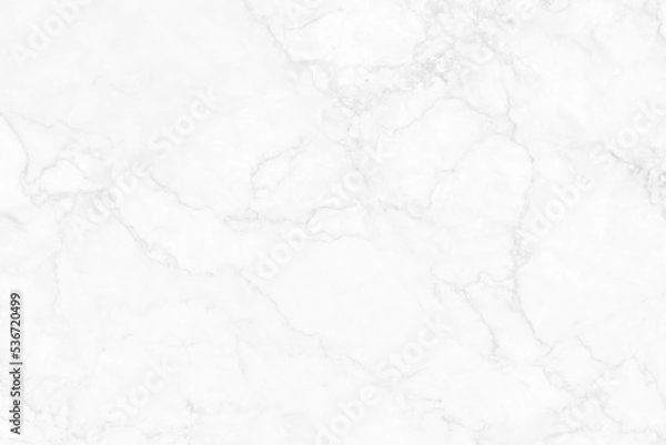 Fototapeta White marble texture background pattern with high resolution.