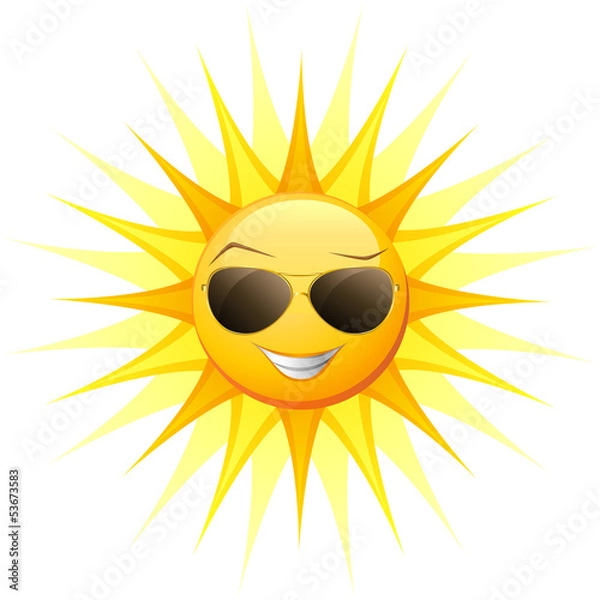 Fototapeta Cartoon sun