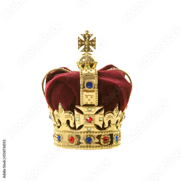 Obraz Classic king’s crown isolated on a white background