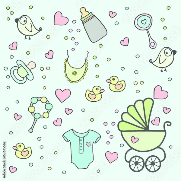 Obraz Baby set vestor