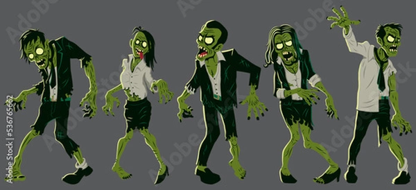 Obraz Office Zombie Set