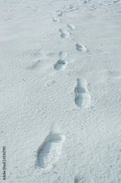 Fototapeta footprints