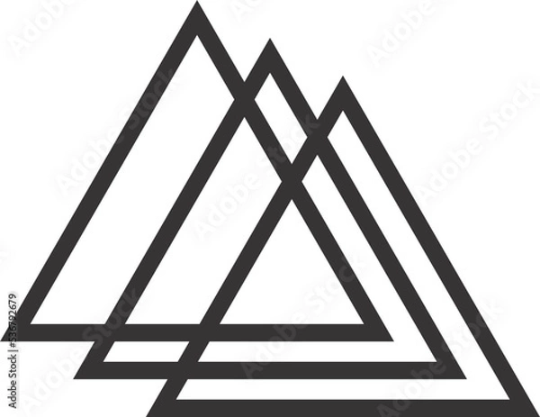 Fototapeta Abstract geometric memphis element vector