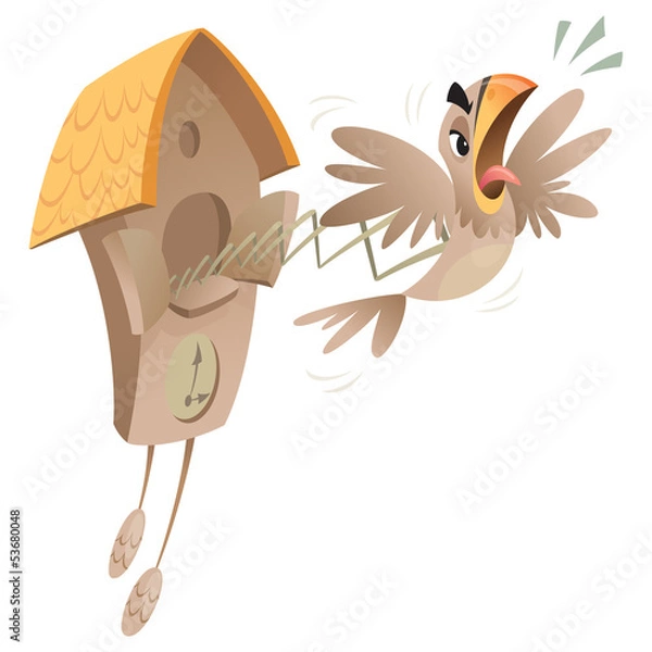 Fototapeta Crazy cuckoo clock