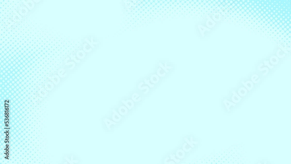 Obraz Dots halftone white blue and green color pattern gradient texture background.