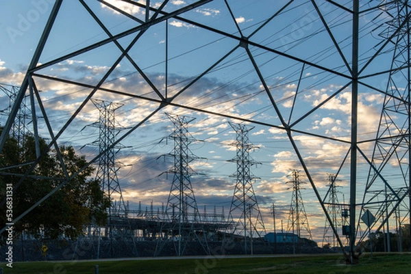 Obraz TVA electric towers