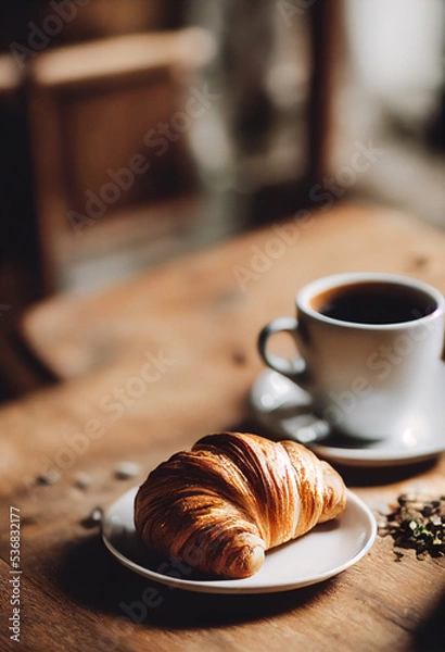 Obraz Early french breakfest