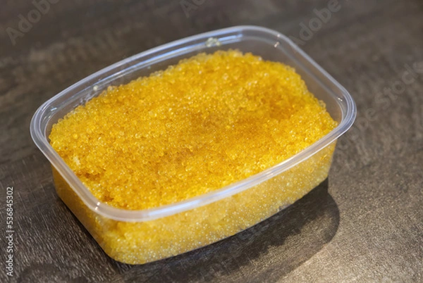 Obraz Pike caviar or roe in the bowl. close up