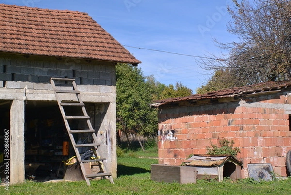 Fototapeta old farm house
