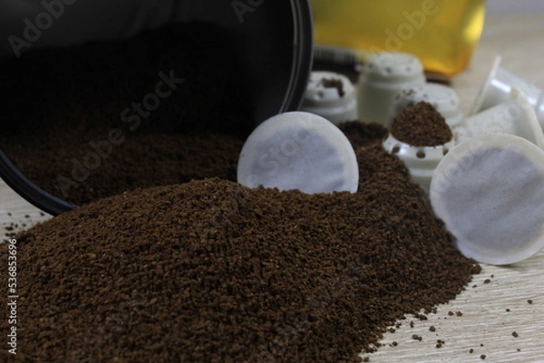 Fototapeta Café molido en polvo