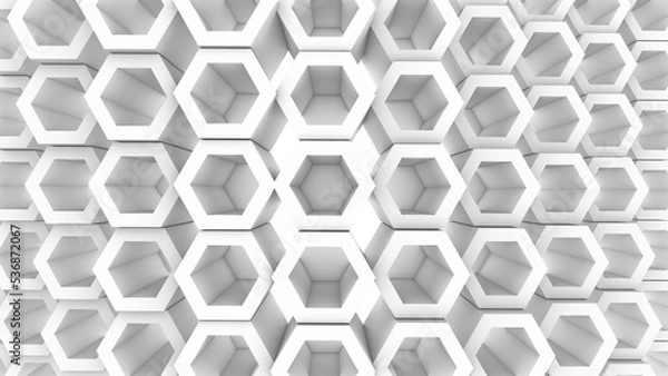 Fototapeta Hexagonal Parametric Pattern - Texture View 1