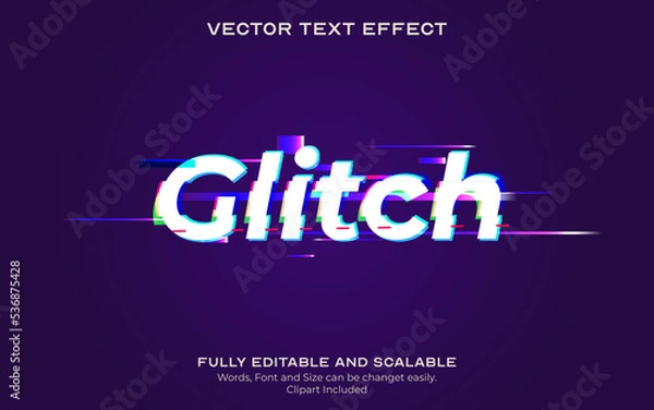 Fototapeta Glitch Text effect