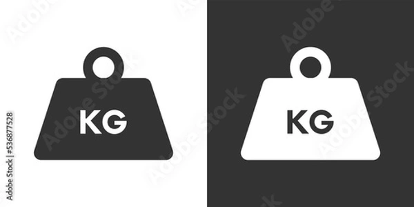 Fototapeta Weigth icon vector