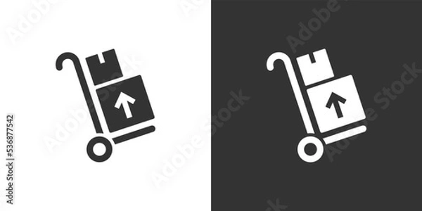 Fototapeta Trolley icon vector